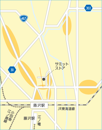 藤沢駅北エリアマップ